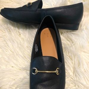Worn ONCE, women’s A New Day (by Target) Black Leather Loafers